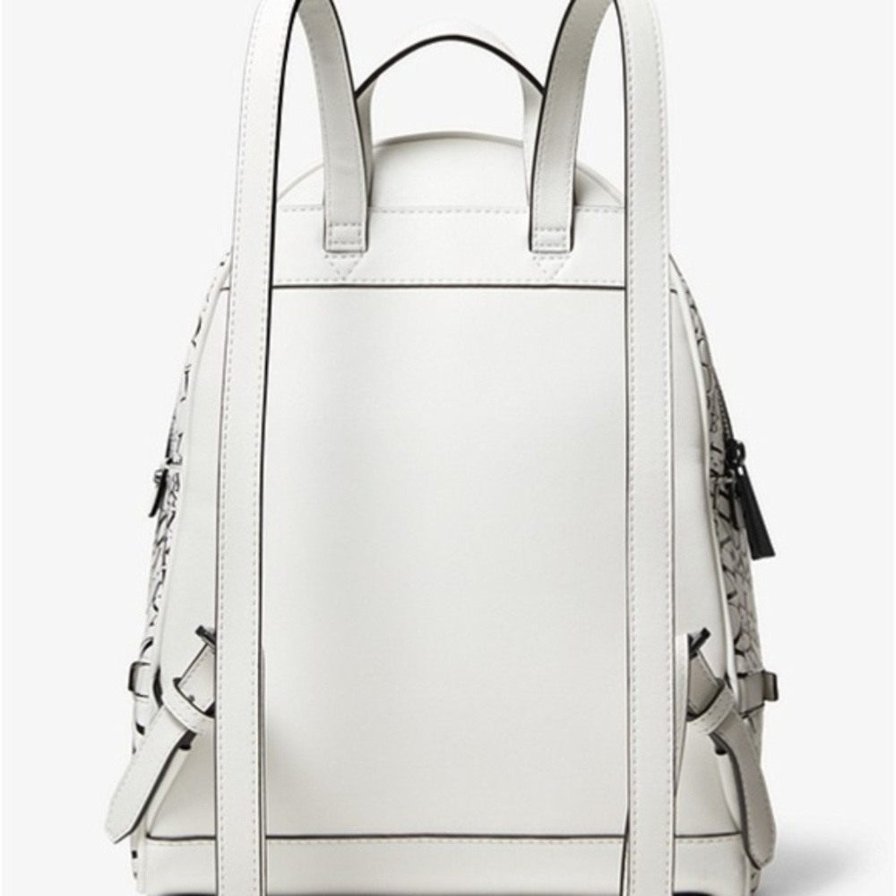 Michael Kors Newsprint Rhea Backpack - Picture 3 of 4